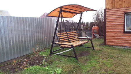Садовые качели из профильной трубы: чертежи и пошаговая инструкция